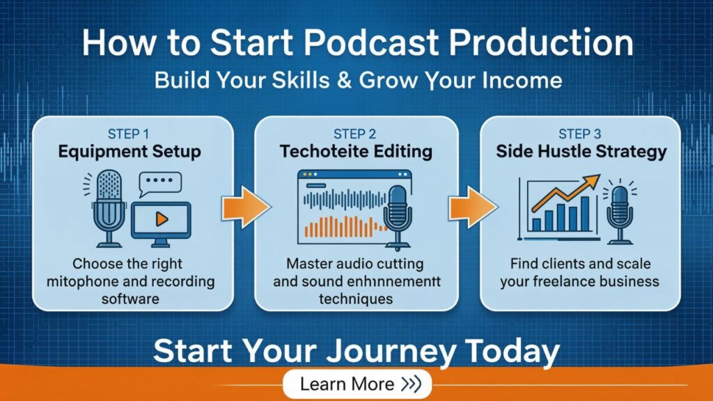 How to Start Podcast Production Techoelite Editing Side Hustle