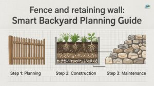 Fence and retaining wall: Smart Backyard Planning Guide