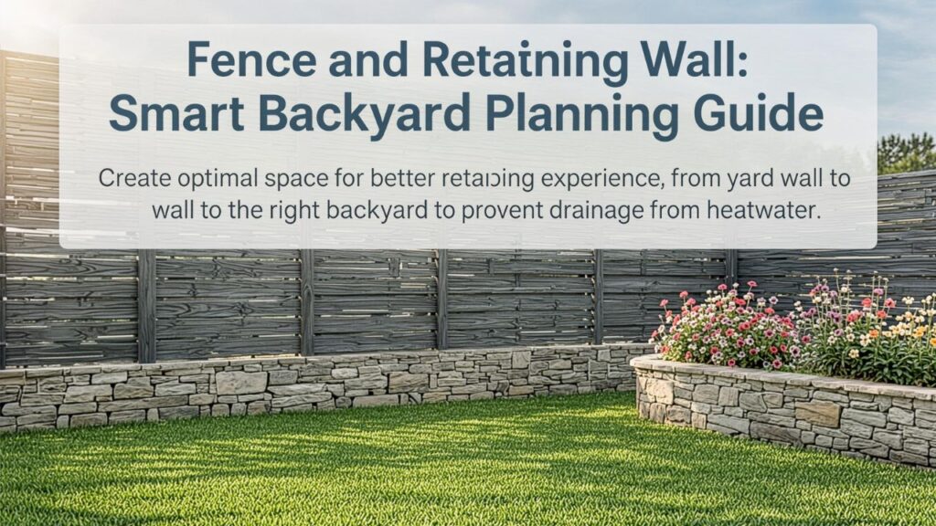 Fence and retaining wall: Smart Backyard Planning Guide