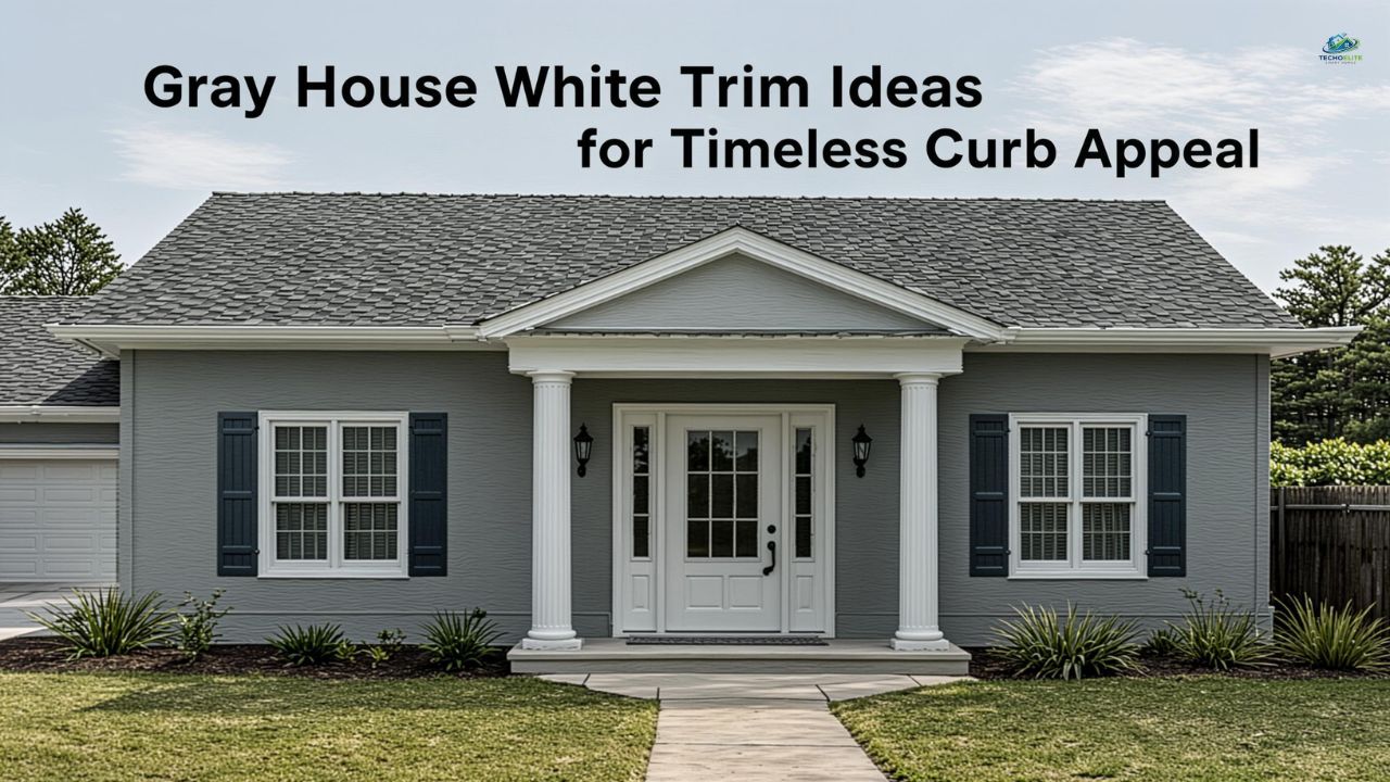 Gray House White Trim Ideas for Timeless Curb Appeal