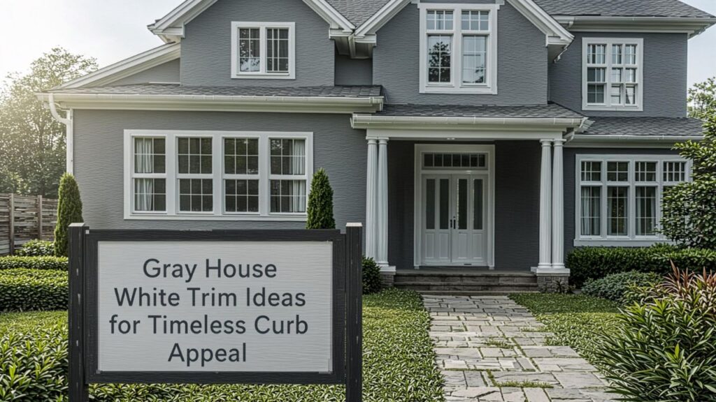 Gray House White Trim Ideas for Timeless Curb Appeal