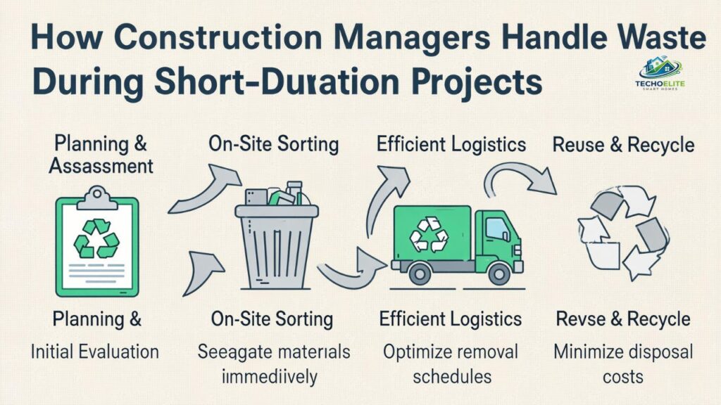 How Construction Managers Handle Waste During Short-Duration Projects