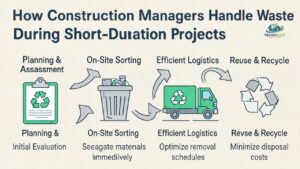 How Construction Managers Handle Waste During Short-Duration Projects