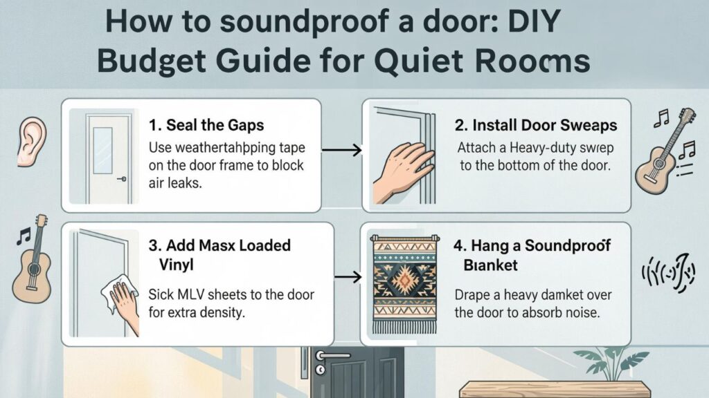 How to soundproof a door: DIY Budget Guide for Quiet Rooms