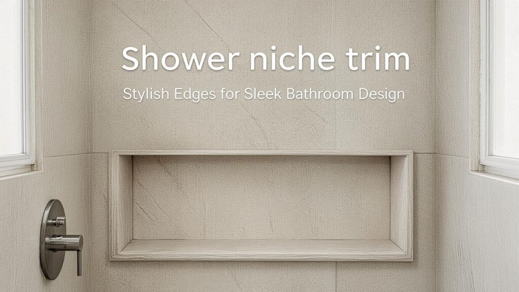 Shower niche trim: Stylish Edges for Sleek Bathroom Design